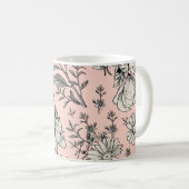 Nahtloses Muster. Realistischer, blühender abgesch Kaffeetasse (VorderseiteRechts)