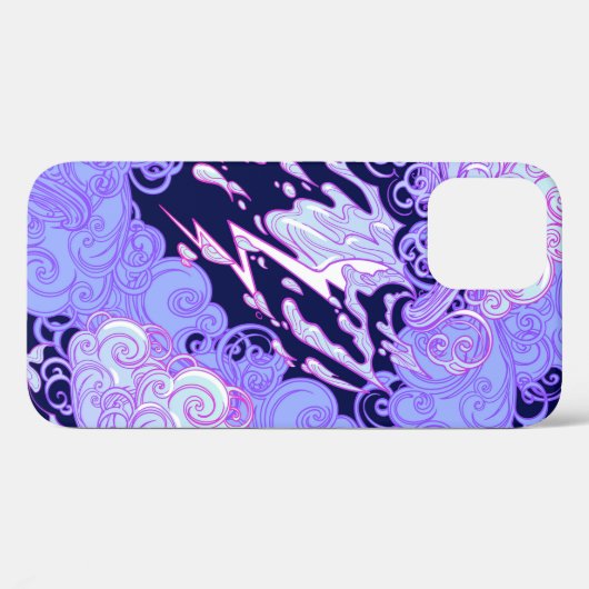 Nahtloses Muster. Retro-Stil lockig dekoriert Case-Mate iPhone Hülle (Rückseite (Horizontal))