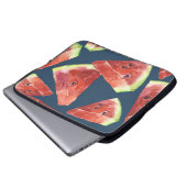 Nahtloses Muster. Scheiben der Wasserfarbe Wasserm Laptopschutzhülle (Vorne Knopf)