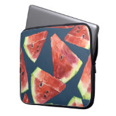 Nahtloses Muster. Scheiben der Wasserfarbe Wasserm Laptopschutzhülle (Vorderseite Links)