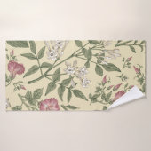 Nahtloses Muster. Schönes Gewebe blüht Realität Badehandtuch (Badehandtuch)