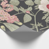 Nahtloses Muster. Schönes Gewebe blüht Realität Geschenkpapier (Ecke)