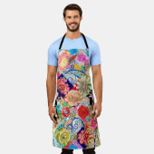 Nahtloses Muster. Skelett eines Pegasus mit Horn  Schürze (Getragen)