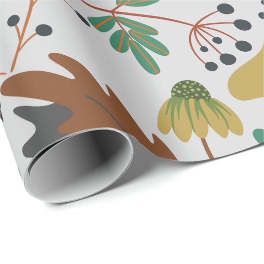 Nahtloses Muster tropischer Kürbis und Karotten Geschenkpapier (Rolleneckpunkt)