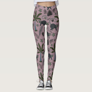 Nahtloses Muster tropischer Tiere Leggings