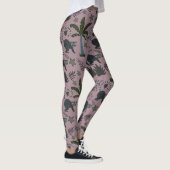 Nahtloses Muster tropischer Tiere Leggings (Rechts)