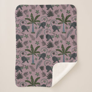 Nahtloses Muster tropischer Tiere Sherpadecke