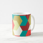 Nahtloses Muster. Unendlicher Hintergrund geometri Kaffeetasse (VorderseiteRechts)