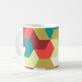 Nahtloses Muster. Unendlicher Hintergrund geometri Kaffeetasse (Vorderseite Links)