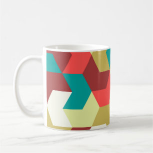 Nahtloses Muster. Unendlicher Hintergrund geometri Kaffeetasse