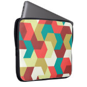 Nahtloses Muster. Unendlicher Hintergrund geometri Laptopschutzhülle (Vorne Rechts)
