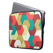 Nahtloses Muster. Unendlicher Hintergrund geometri Laptopschutzhülle (Vorderseite Links)