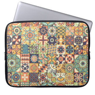 Nahtloses Muster. Vintage Dekoelemente. Han Laptopschutzhülle