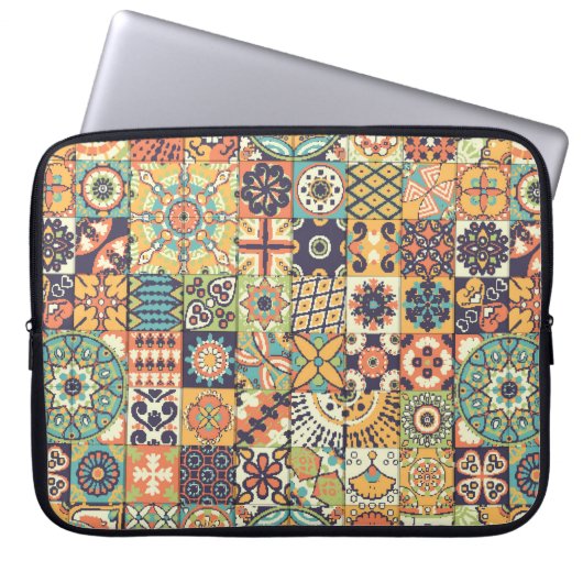 Nahtloses Muster. Vintage Dekoelemente. Han Laptopschutzhülle (Vorderseite)