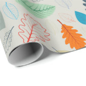 Nahtloses Muster - Vintage Herbstleaves Illustrat Geschenkpapier (Rolleneckpunkt)