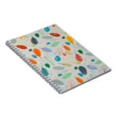 Nahtloses Muster - Vintage Herbstleaves Illustrat Notizblock (Rechte Seite)