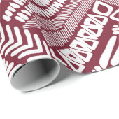 Nahtloses Muster von Aztec Geschenkpapier (Rolleneckpunkt)