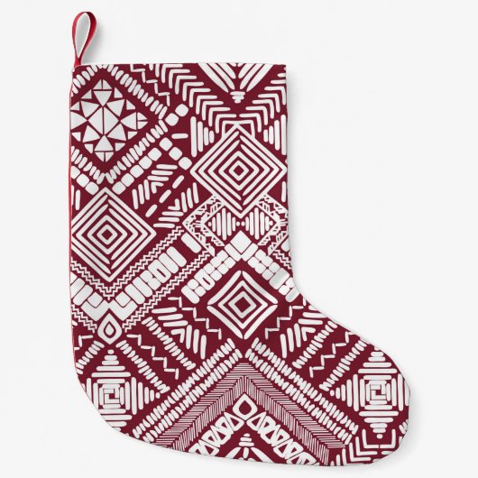 Nahtloses Muster von Aztec Kleiner Weihnachtsstrumpf (Vorderseite)