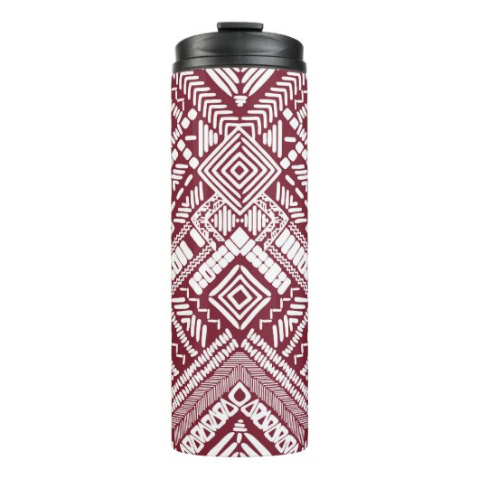 Nahtloses Muster von Aztec Thermosbecher (Vorderseite)
