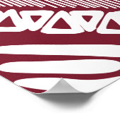 Nahtloses Muster von Azteken Poster (Ecke)