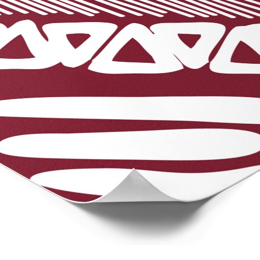 Nahtloses Muster von Azteken Poster (Ecke)