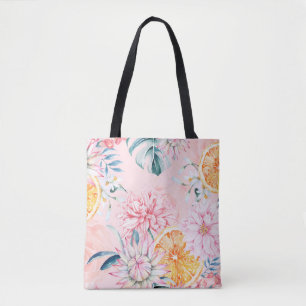 Nahtloses Muster von Chrysanthemum, Orange und Blo Tasche
