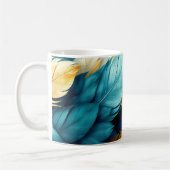 nahtloses Muster von Kaskadenfedern Kaffeetasse (Links)