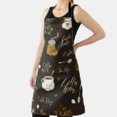 Nahtloses Muster zum Thema Tee und Kaffee im Retro Schürze (InSitu)