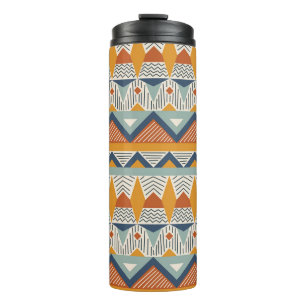 Nahtloses Musterdesign im Navajo-Stil Thermosbecher
