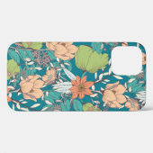 Nahtloses Musterdesign mit handgezeichneten Blume Case-Mate iPhone Hülle (Rückseite (Horizontal))