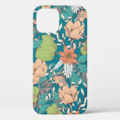 Nahtloses Musterdesign mit handgezeichneten Blume Case-Mate iPhone Hülle (Rückseite)