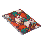 Nahtloses Musterdesign mit handgezeichneten Blume  Notizblock (Rechte Seite)