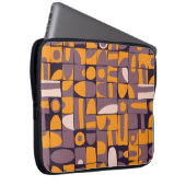Nahtloses Musterdesign mit schlampiger geometrisch Laptopschutzhülle (Vorne Rechts)