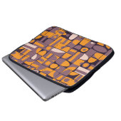 Nahtloses Musterdesign mit schlampiger geometrisch Laptopschutzhülle (Vorne Knopf)