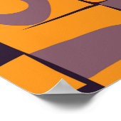 Nahtloses Musterdesign mit schlampiger geometrisch Poster (Ecke)
