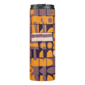 Nahtloses Musterdesign mit schlampiger geometrisch Thermosbecher (Rückseite)