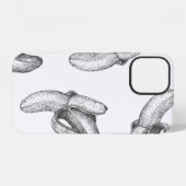 Nahtloses Musterdesign oder Hintergrund mit Banane iPhone Hülle (Rückseite (Horizontal))