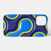 Nahtloses Musterkurvendesign iPhone Hülle (Rückseite (Horizontal))