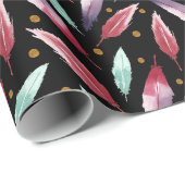 Nahtloses Musterpapier mit Aquarellbinde Geschenkpapier (Rolleneckpunkt)