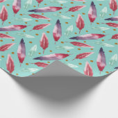 Nahtloses Musterpapier mit Aquarellbinde Geschenkpapier (Ecke)