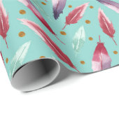 Nahtloses Musterpapier mit Aquarellbinde Geschenkpapier (Rolleneckpunkt)