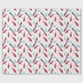 Nahtloses Musterpapier mit Aquarellbinde Geschenkpapier (Flach)