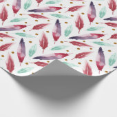 Nahtloses Musterpapier mit Aquarellbinde Geschenkpapier (Ecke)