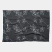 Nahtloses Musterprint mit Spinnennetzen, kundenspe Geschirrtuch (Horizontal)