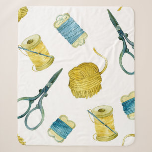 Nahtloses Musterstricken Sherpadecke