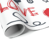 Nahtloses nautisches Muster Geschenkpapier (Rolleneckpunkt)