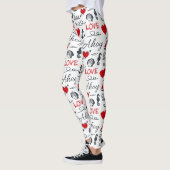 Nahtloses nautisches Muster Leggings (Links)