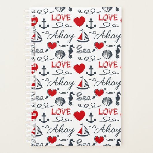 Nahtloses nautisches Muster Planer (Vorderseite)