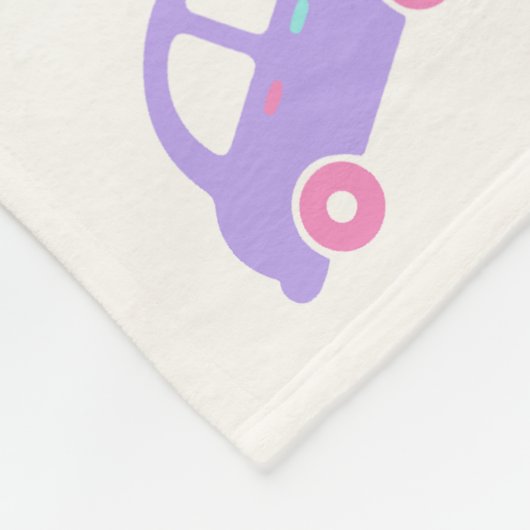 Nahtloses niedliches Fahrzeug Fleecedecke (Ecke)