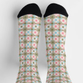 Nahtloses Ostereier-Pastell-Muster Socken (Oben)